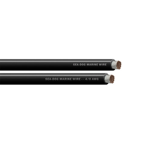 Sea-Dog 4/0 AWG Black Battery Cable - 25' — 02