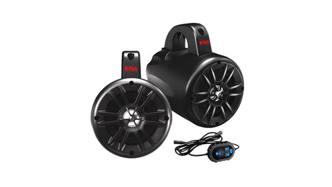 Boss Audio 4" BM40AMPBT Amplified Waketower Speakers - Matte Black - 500W — 02