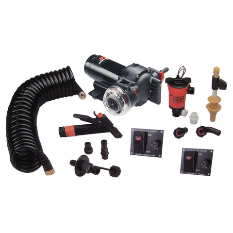 Johnson Pump Aqua Jet 5.2 GPH Wash Down/550 Live Well Kit — 02